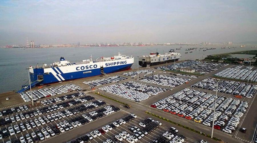 Vila Velha receberá 3 mil carros em viagem inaugural de novo navio chinês