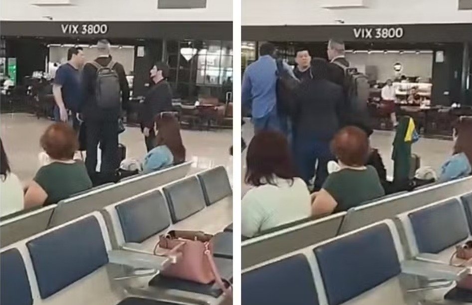 Após confusão na CCJ, Marcos do Val e Gilvan da Federal batem boca no Aeroporto de Vitória