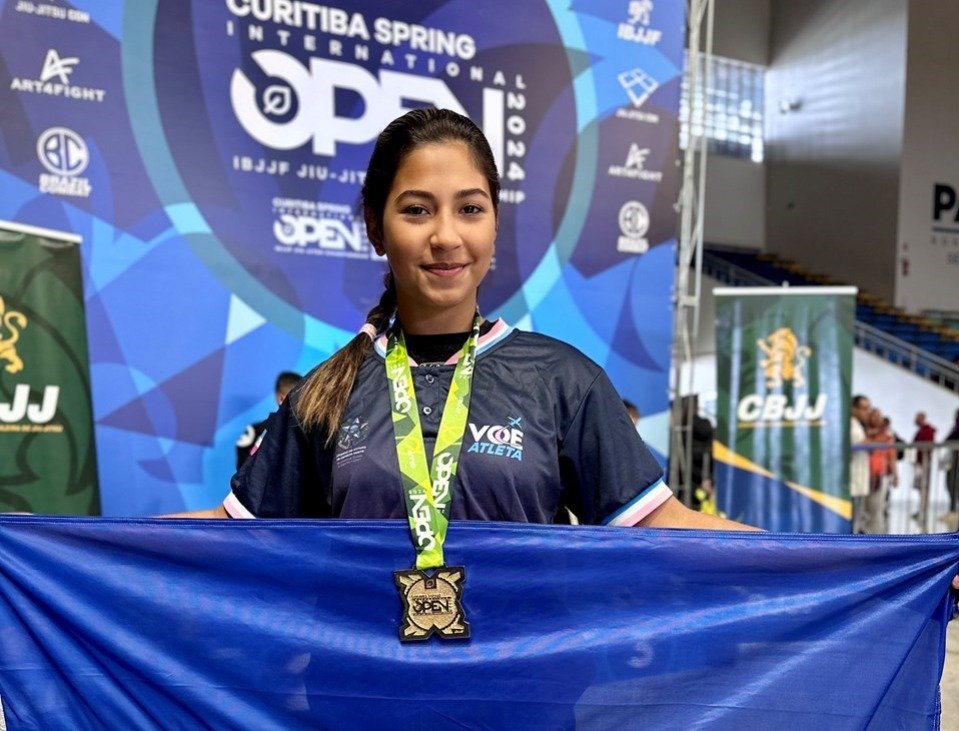 Atleta de jiu-jitsu do ES sobe ao pódio no Spring International Open em Curitiba