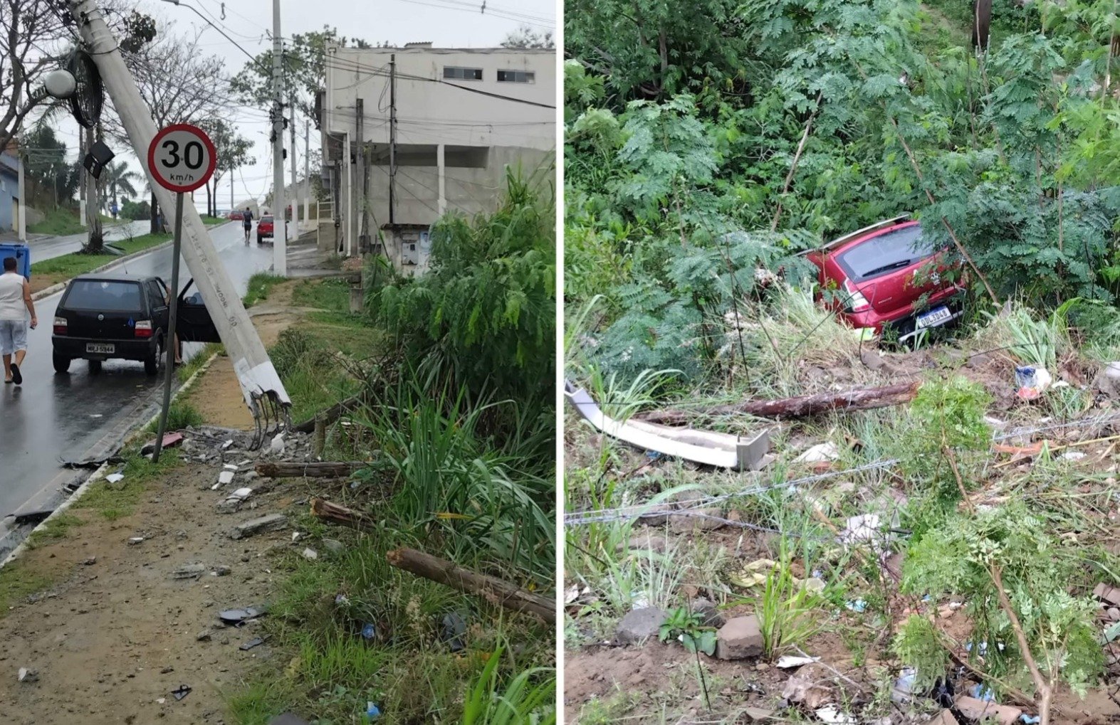 Jovem sem CNH e embriagado atropela adolescente e cai em ribanceira na Serra