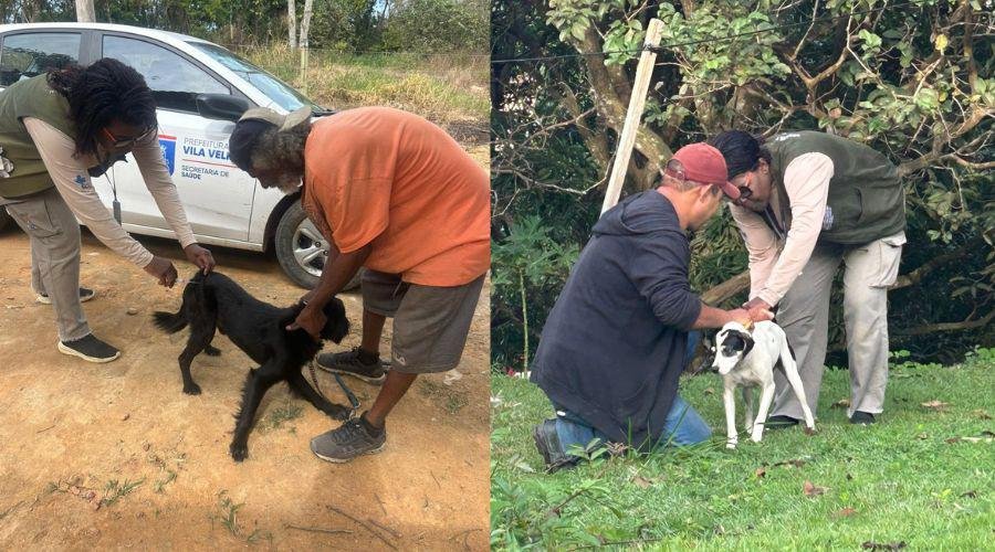 ​Campanha antirrábica já imunizou 1.500 cães e gatos na zona rural de Vila Velha