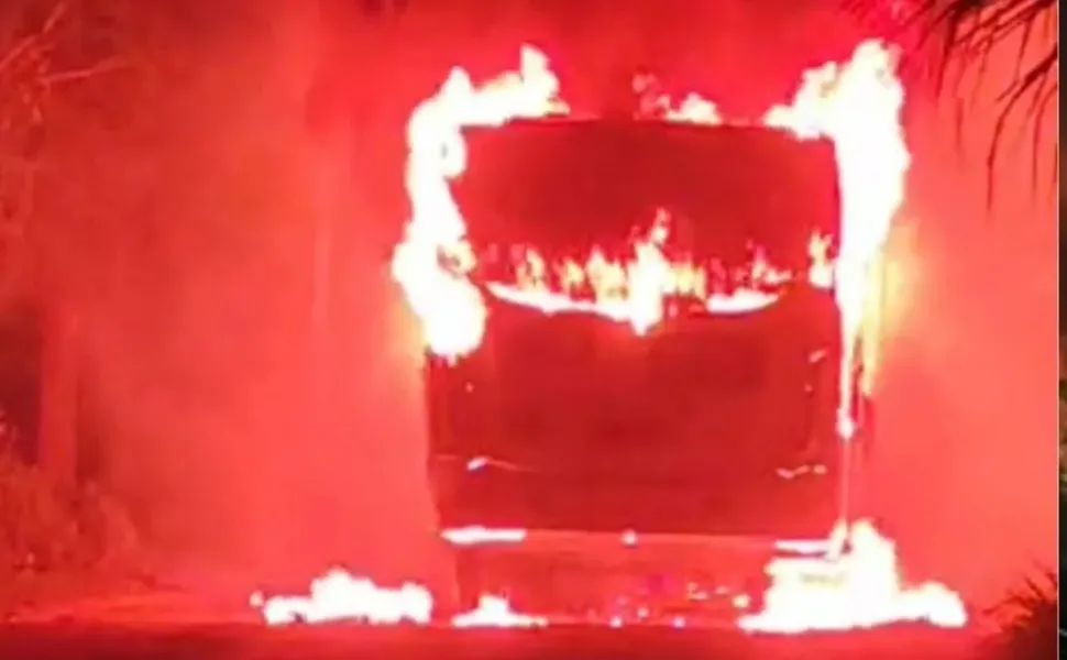 Jovem de 18 anos Suspeito de incendiar ônibus na Serra é preso