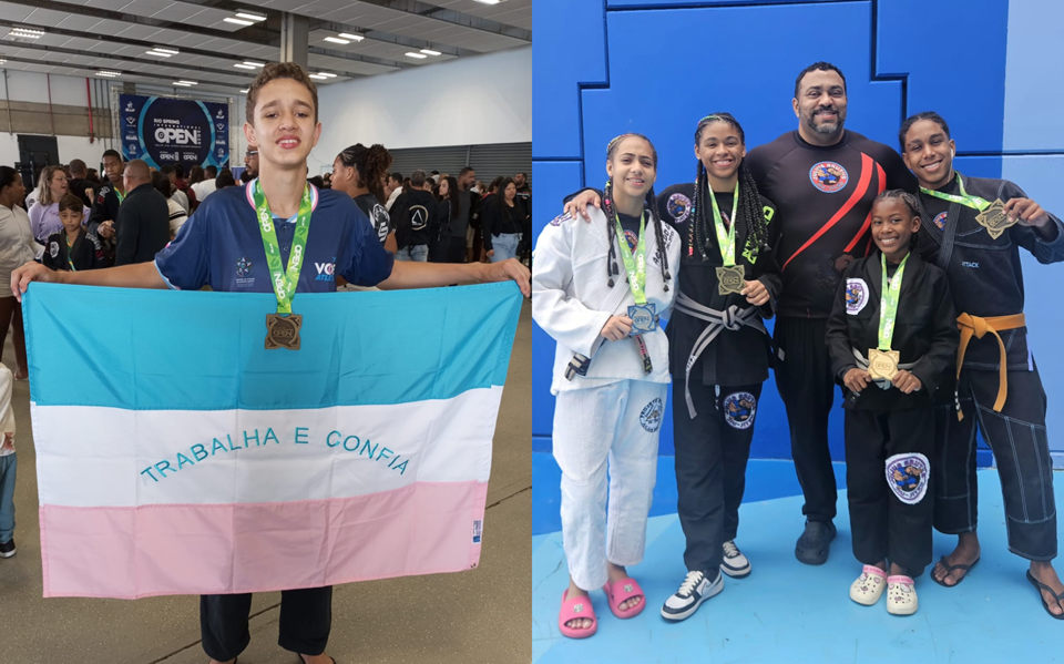 Atletas capixabas conquistam medalhas em competição internacional de jiu-jitsu no RJ