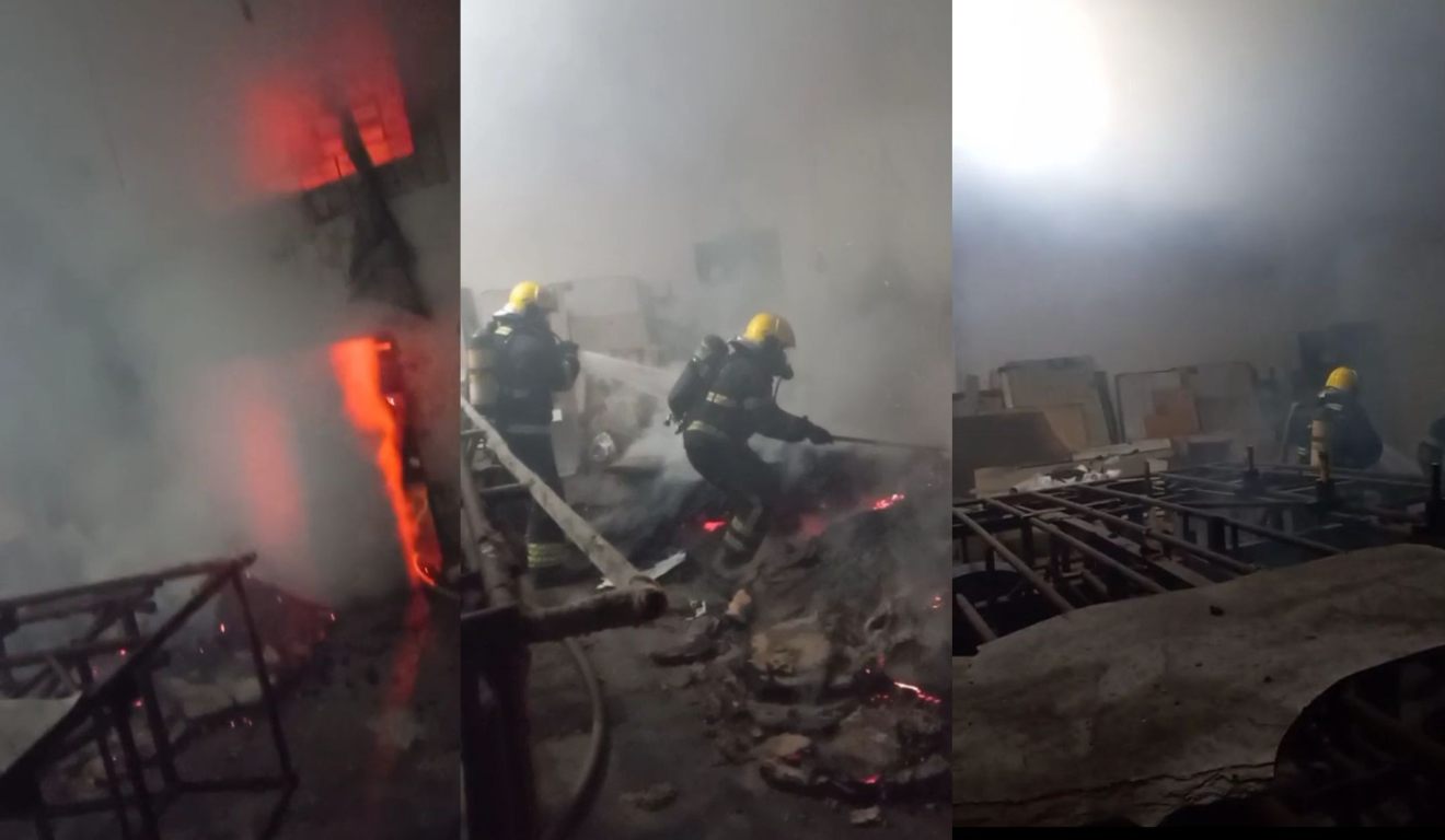 Incêndio destrói materiais de escola de samba e deixa prejuízo de R$ 60 mil