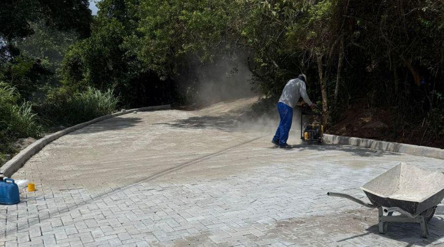 Obras do Morro do Moreno avançam em várias frentes de trabalho