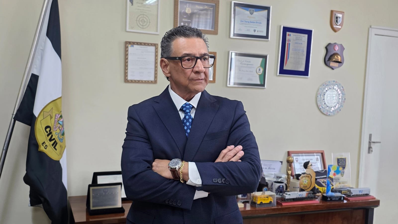 Delegado-geral da Polícia Civil do ES, José Darcy Arruda, pede exoneração do cargo