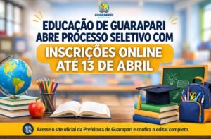 Guarapari abre Processo Seletivo com inscrições online até 13 de abril