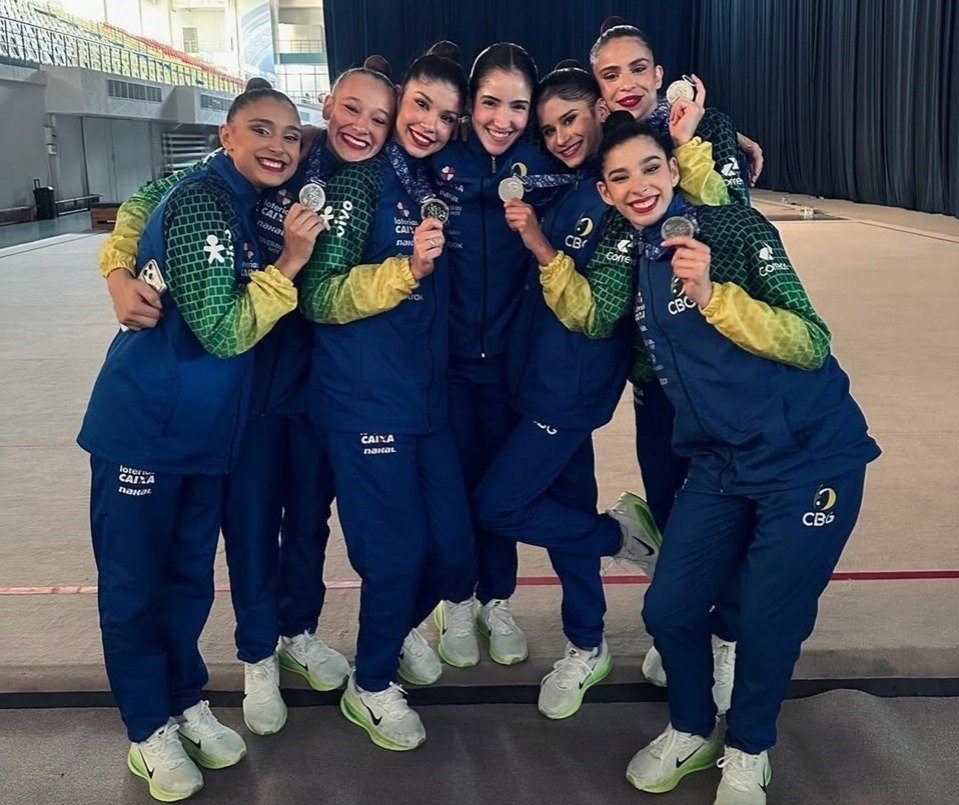Com Sofia Madeira, Brasil conquista prata na Copa do Mundo de ginástica rítmica