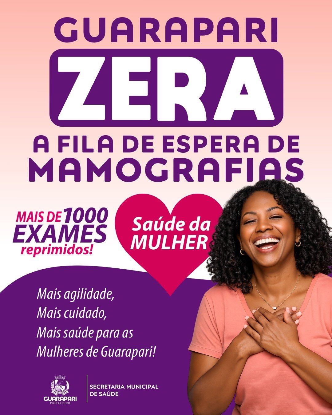 Guarapari zera fila de espera para mamografias e amplia acesso à saúde da mulher