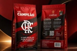 Patrocinadora do Flamengo, marca de café do ES lança embalagens em homenagem ao uniforme do time