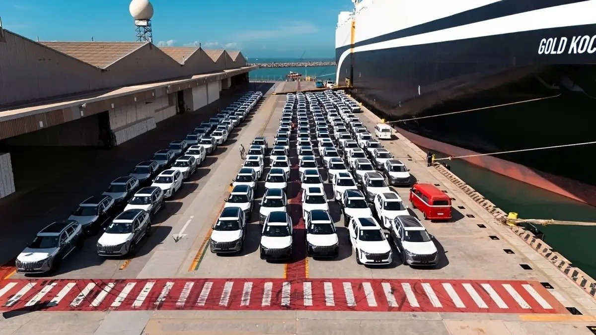 Portocel desembarca 4,3 mil carros da GWM e Aracruz avança como novo polo automotivo do Brasil