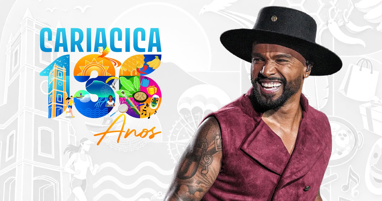 Cariacica 136 anos: Alexandre Pires anima festa com muito pagode e samba nesta sexta-feira (26)