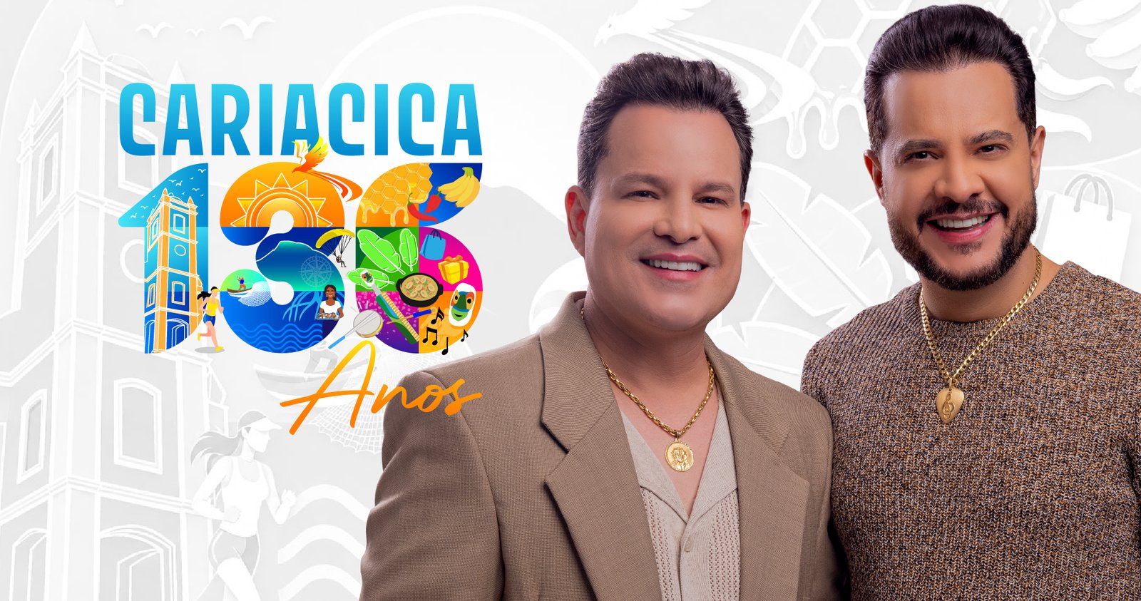 João Neto & Frederico celebram os 136 anos de Cariacica: “Não vemos a hora de subir no palco”