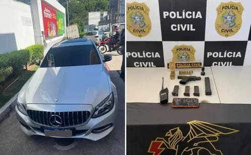 Líder do tráfico do Morro da Garrafa é preso com carro de luxo em Vitória