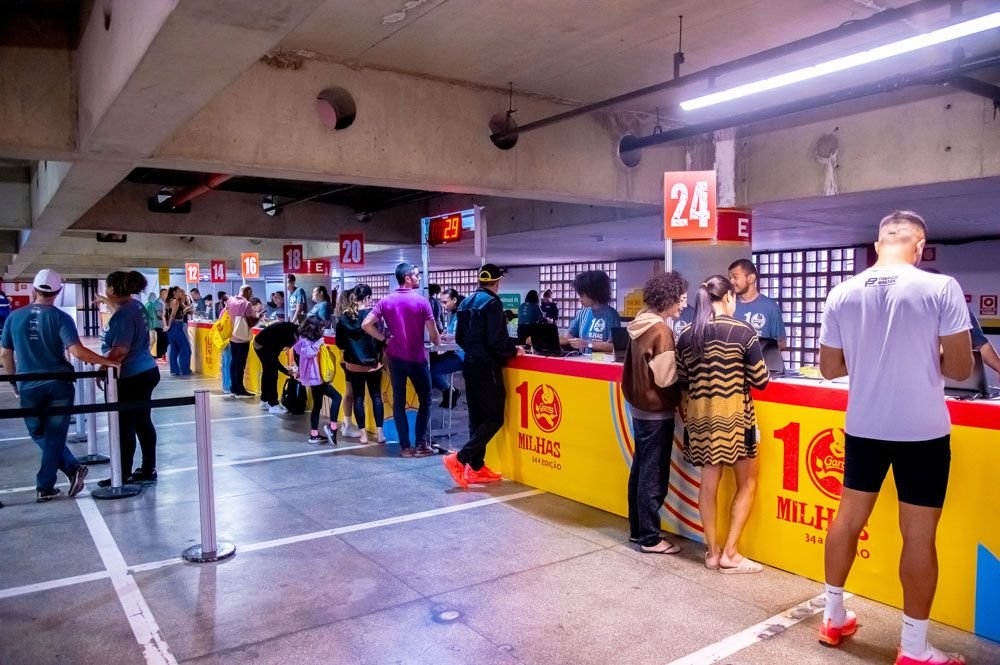 Entrega de kits para a Dez Milhas Garoto de quinta-feira a sábado em Vila Velha