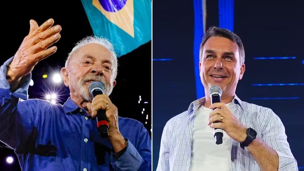 Flávio Bolsonaro e Lula disputam a Presidência no 2º turno dia 25 de outubro