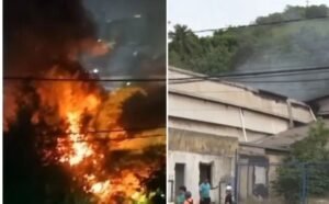 Incêndio atinge galpão de distribuidora de alumínios em Vitória