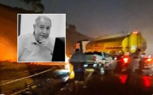 Médico morre em acidente entre caminhonete e carreta na BR-101 em Fundão